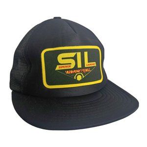 SIL Superior Industrial Laundries Snap Back Foam Trucker Cap Mesh Adjustable